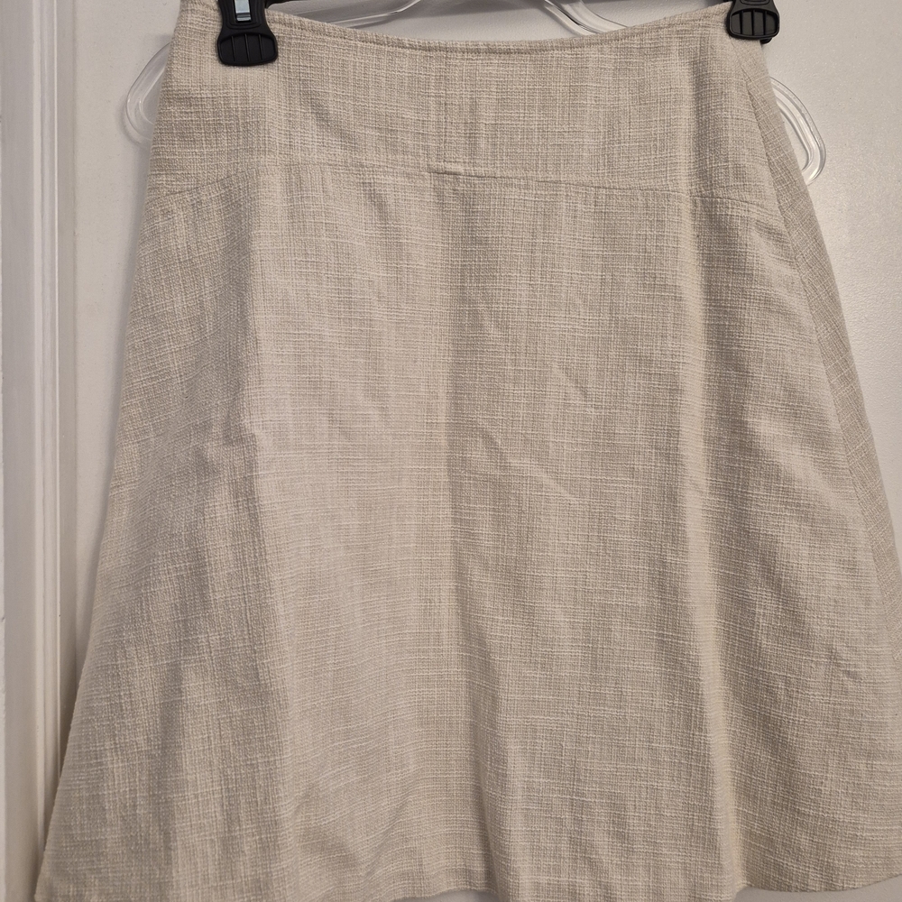 Boden Textured Cream A-Line Skirt
